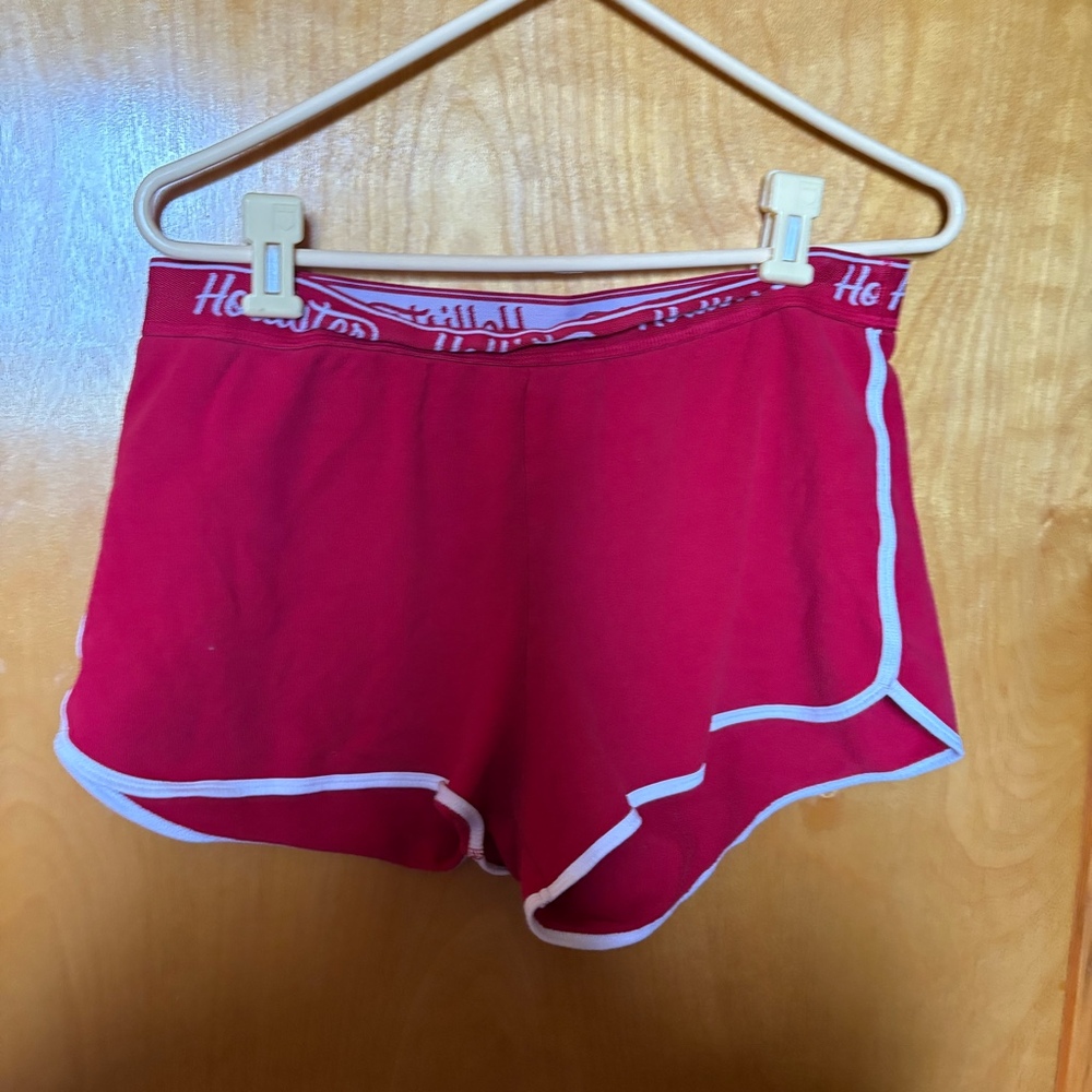 Red hollister sleep shorts L
